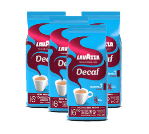 Lavazza - Kaffeebohnen Sparpaket - Decaf Intenso „my Rich Break“ - 4x500 G - MaxiCoffee
