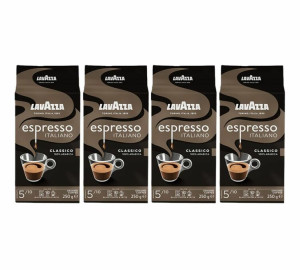 Lavazza - Espresso Italiano Gemahlener Kaffee 4 X 250 G - MaxiCoffee