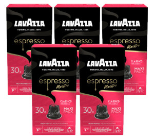 150 Nespresso* Original Kompatible Kapseln Classico – Lavazza - MaxiCoffee