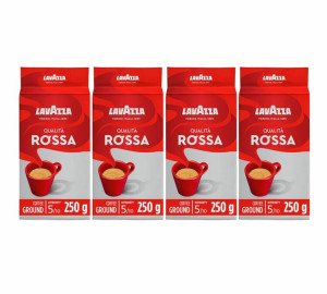 Lavazza - Qualità Rossa Gemahlener Kaffee 4 X 250 G - MaxiCoffee