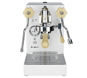 Siebträgermaschine Lelit Marax Pl62x-eucw Weiß Und Helles Holz - 1400 W - MaxiCoffee