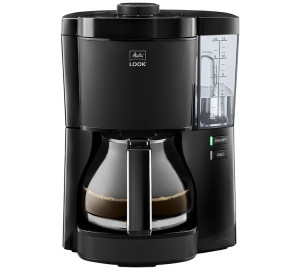 Melitta - Filterkaffeemaschine Look V Glass 1025-02 Schwarz - 1080 W - MaxiCoffee 2 Jahre Garantie