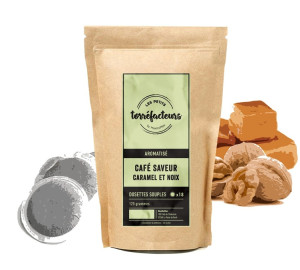Les Petits Torréfacteurs - Kaffeepads Mit Karamell-nussgeschmack X 18 - MaxiCoffee
