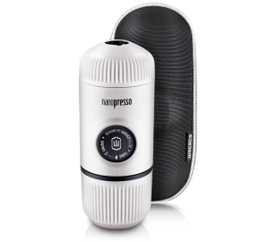 Vakuum-kaffeebereiter Wacaco Nanopresso Weiß + Etui - - MaxiCoffee