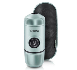 Wacaco Nanopresso Artic Blue Vakuum-kaffeebereiter + Schutzhülle - - MaxiCoffee