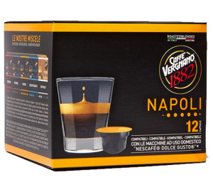 Caffè Vergnano 12 Nescafe* Dolce Gusto* Kompatible Kapseln Napoli – Caffe Vergnano - MaxiCoffee