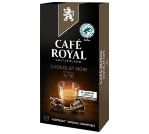 10 Nespresso* Original Kompatible Kapseln Zartbitterschokolade – Café Royale - MaxiCoffee