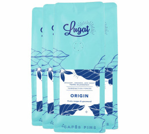 Cafés Lugat - Origin - Kaffeebohnen 4 X 250 G - MaxiCoffee