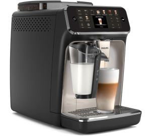 Philips Kaffeevollautomat Silentbrew Serie 5500 Ep5547-90 Lattego Schwarz Verchromt - 1450 W - MaxiCoffee 3 Jahre Garantie