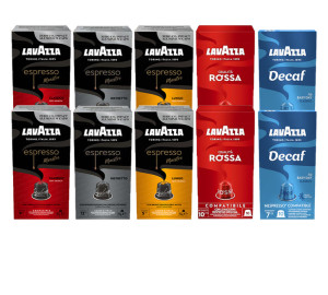 Probierset 100 Nespresso* Original-kompatible Kapseln - Lavazza - MaxiCoffee