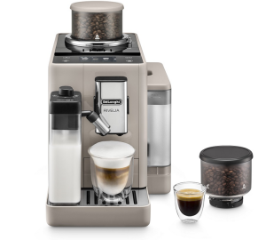 DeLonghi Expresso Broyeur De'Longhi Rivelia - Feb 4455.bg Beige Sable (latte)  -  Machine à café à grain 1450 W - MaxiCoffee Garantie 3 ans