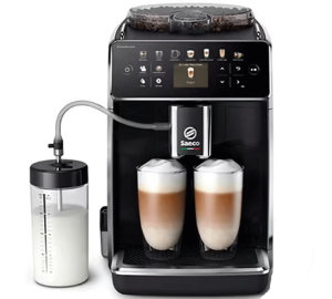 Expresso Broyeur Saeco Gran Aroma Sm6580-00 Noir Laqué  -  Machine à café à grain 1500 W - MaxiCoffee Garantie 3 ans