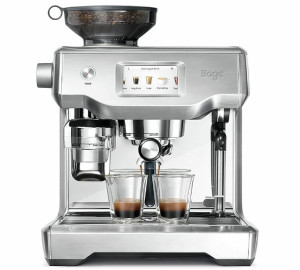 Sage The Oracle Touch Siebträgermaschine - Edelstahl Gebürstet - 2400 W - MaxiCoffee 2 Jahre Garantie
