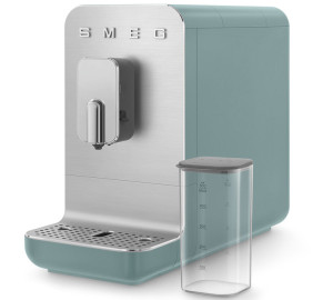Expresso Broyeur Smeg Bcc13egmeu Système Lait - Emeraude  -  Machine à café à grain 1450 W - MaxiCoffee Garantie 2 ans