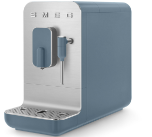 Expresso Broyeur Smeg Buse Vapeur Bcc12sbmeu - Bleu Orage  -  Machine à café à grain 1450 W - MaxiCoffee Garantie 2 ans