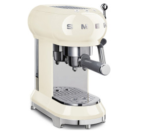 Smeg Siebträgermaschine Ecf02creu Creme 50's Retro Style - 1350 W - MaxiCoffee