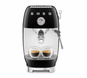 Smeg - Siebträgermaschine Ecf03bleu - Schwarz Mit Cold Brew-funktion - 1650 W - MaxiCoffee 2 Jahre Garantie