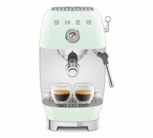 Smeg - Siebträgermaschine Ecf03pgeu - Mintgrün - Mit Cold Brew-funktion - 1650 W - MaxiCoffee 2 Jahre Garantie