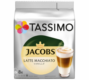 - Jacobs Latte Macchiato Vanilla - 8 Kapseln Tassimo - MaxiCoffee