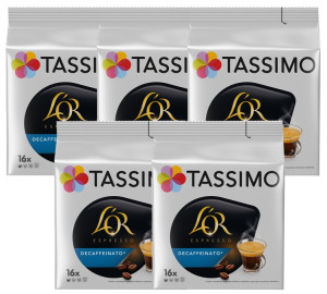 L'or Espresso Entkoffeiniert - 5 X 16 Kapseln Tassimo - MaxiCoffee