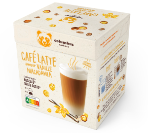 Columbus Café & Co 12 Nescafe* Dolce Gusto* Kompatible Kapseln Vanille-macadamia Latte – Columbus - MaxiCoffee