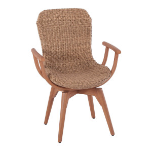 ORLANDO Armlehnstuhl Twist Natur / Terra Teak
