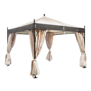 ROMEO ELEGANCE Pavillon mit Vorhängen, 3,5 x 3,5 m