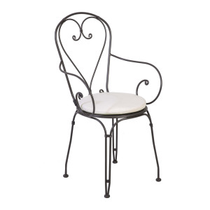 BOULEVARD Armlehnstuhl Marone Antik – Kissen optional (versch. Farben)