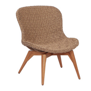 ORLANDO Loungesessel Twist Natur / Terra Teak