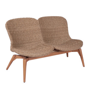 ORLANDO 2-Sitzer Twist Natur / Terra Teak