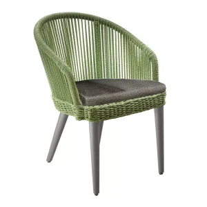 MIAMI Armlehnstuhl Sparkling Green / Stone Grey – Kissen optional (versch. Farben)