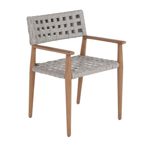 IZU Stuhl, Greige / Terra Teak