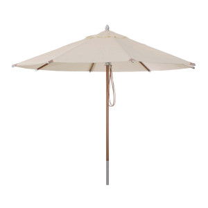 SUNRISE Schirm Uni Natur rund, ∅ 3,3m