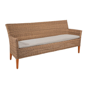 MADRIGAL TWIST Bank 3-Sitzer, Natur / Terra Teak – Kissen optional (versch. Farben)