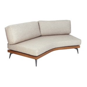SURF Loungesofa-Set Terra Teak, Mittelteil inkl. Loungekissen