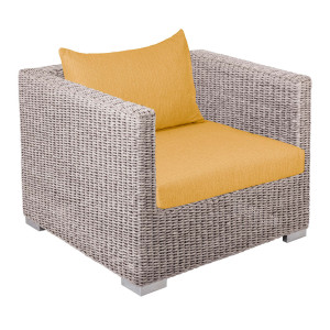 BELLINI TWIST Loungesessel, Oyster – Kissen optional (versch. Farben)