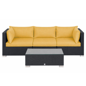 BELLINI MOCCA Lounge-Set, Outdoor-Sofa mit Beistelltisch – inkl. Polster (5 Farben)