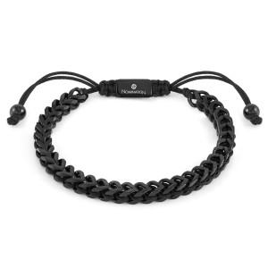 Nomination B-Yond Fishbone Vintage Black & Nautical Cord Bracelet