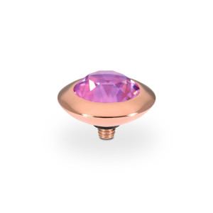 Qudo Rose Gold Topper Tondo 13mm - Orchid Ignite