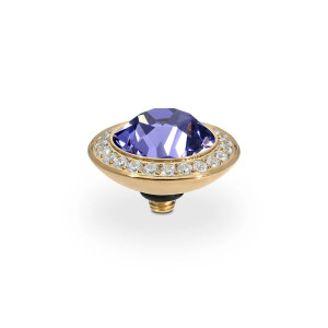 Qudo Gold Topper Tondo Deluxe 13mm - Tanzanite