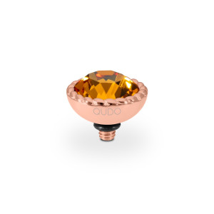 Qudo Rose Gold Topper Bocconi 11mm - Topaz