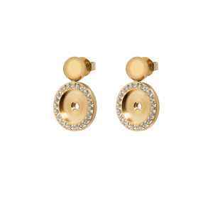 Qudo Gold Earrings Portofino 15mm