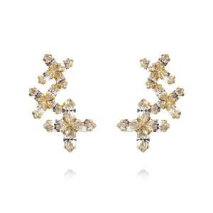 Caroline Svedbom Gold Multi Star Cuff Earrings - Crystal