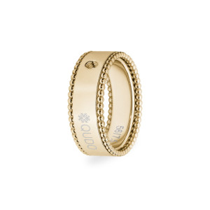 Qudo Gold Ring Punto - Size 56