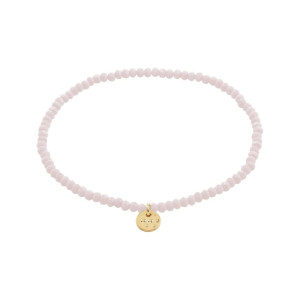 Pilgrim Indie Gold Bracelet with Rose Beads