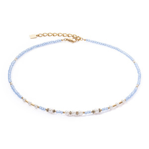 Coeur de Lion Gold Light Blue Necklace 4434/10-0720