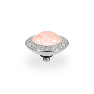 Qudo Silver Topper Tondo Deluxe 13mm - Crystal Flamingo Ignite