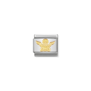 Nomination Gold Angel Classic Composable Charm | Guardian Angel Bracelet Link | McCloys Jewellery