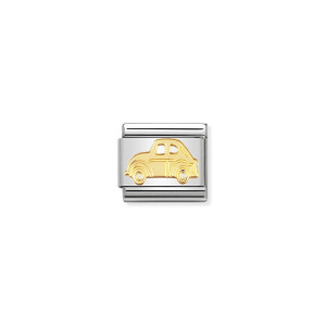 Nomination Gold Car Classic Composable Charm 030108/05 | Driving Charm Bracelet | McCloys Jewellery