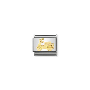 Nomination Gold Scooter Classic Composable Charm 030108/06 | Vespa Charm | McCloys Jewellery